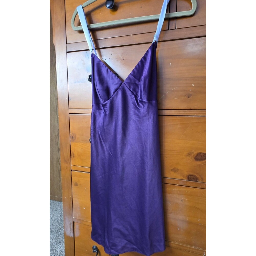 NWT Victoria's Secret Purple Slip Negligee Size Medium Purple V Neck Sultry